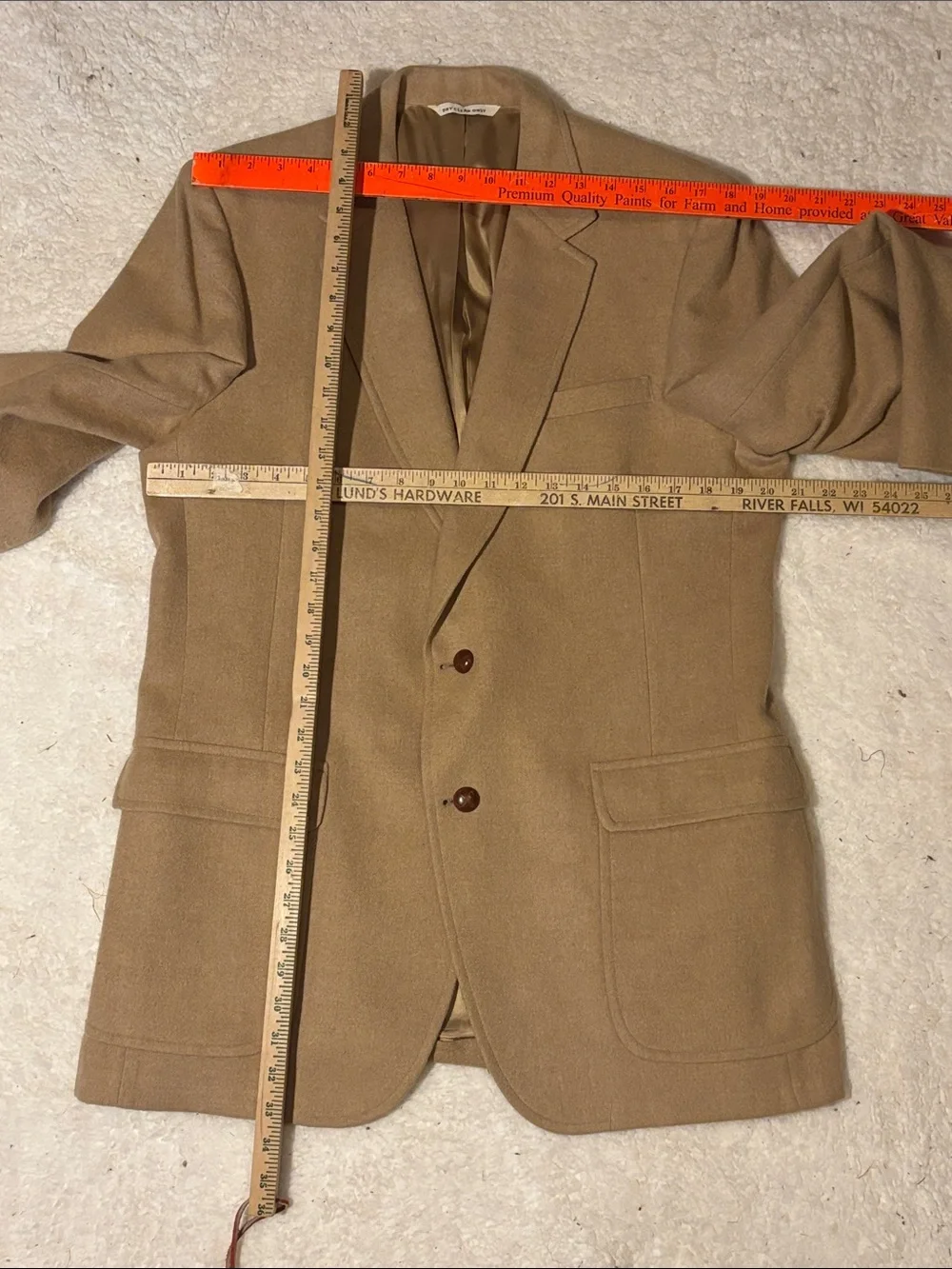 Saks Fifth Avenue Camel Brown Wool Sport Coat